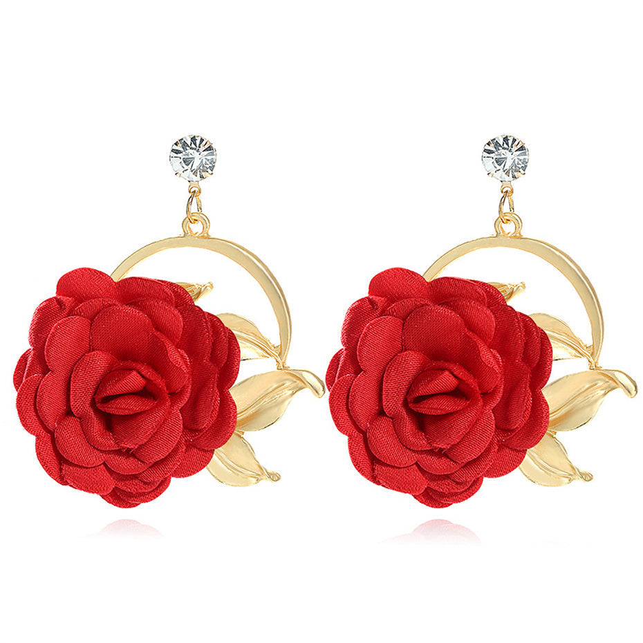 Bellccini RoseGlow rhinestone earrings