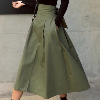 Women's A-line balloon skirt with a voluminous and feminine design perfect for a modern and trendy look