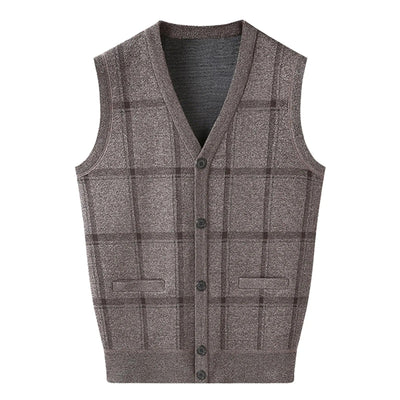 Men's classic knitted vest - Erwin