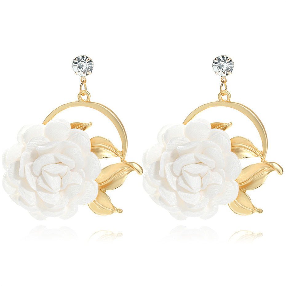 Bellccini RoseGlow rhinestone earrings