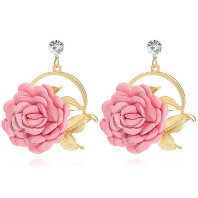 Bellccini RoseGlow rhinestone earrings