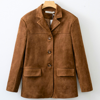 Elegant suede blazer - Megan